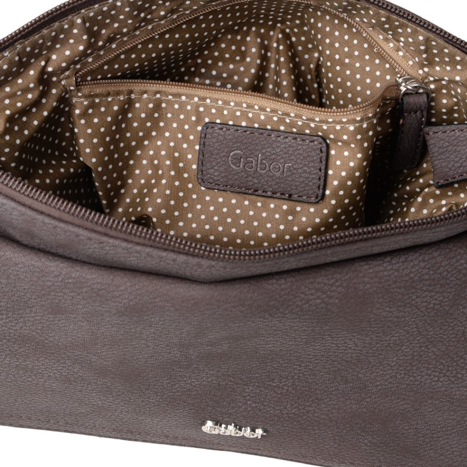 Dina Femmes Sac à Main Messager Gabor | Marron Foncé Exclusif